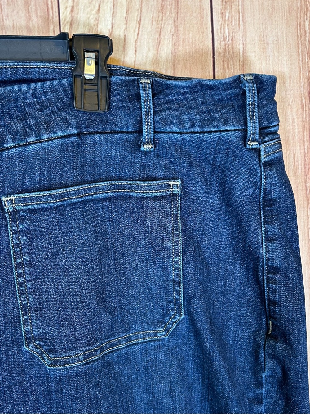 NYDJ Not Your Daughters Capri Jeans Sz 26W 4XL blue Wide Leg Lift Tuck $100 - Picture 4 of 16